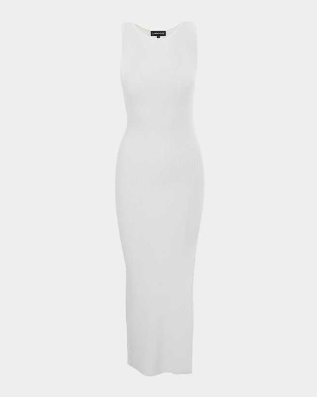Giovanna High-Slit Ribbed Maxi Dress